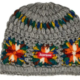Supreme SS25 Crochet Beanie Heather Grey