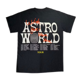 Travis Scott Astroworld Tour Wish You Were Here Tee Black