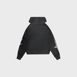 OUT Shooting Star Drop Shoulder Hoodie Vintage Grey