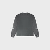 OUT Shooting Star Long Sleeve T-Shirt Grey Acid Wash
