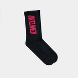 Outlined Black Socks Red Outlined Slant (2 Pack)