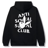 Anti Social Social Club Playboy Bunny Logo Black Hoodie