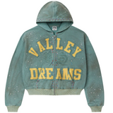 Vale Forever Bank Zip Up Hoodie Dark Mint