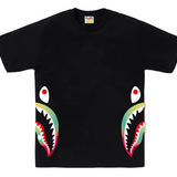 Bape Gradation Side Shark Tee Black