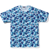 Bape ABC Blue Camo Ape Head One Point Tee