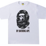 Bape By Bathing Ape Black Stroke Camo White Tee