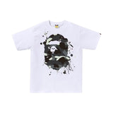 BAPE City Camo Painting Ape Head Tee White