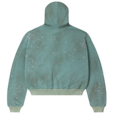 Vale Forever Bank Zip Up Hoodie Dark Mint