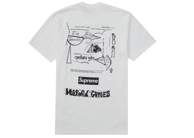 Supreme FW22 Milford Graves Tee White