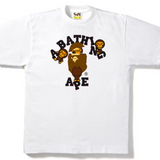 Bape College Milo White Tee