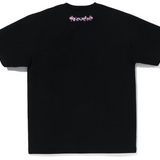 Bape Ape Head Sakura Photo Black Tee