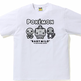 Bape Pokemon Monotone Starters #3 Tee White