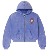 Vale Forever Sea Cluster Zip Up Hoodie Light Blue