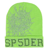 Sp5der Worldwide Web Beanie Green