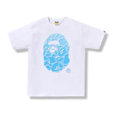 BAPE ABC Sea Surface Camo Ape Head Tee White
