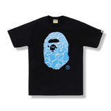 BAPE ABC Sea Surface Camo Ape Head Tee Black