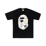 BAPE Big Ape Head Neon Camo Tee Black