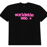 Sp5der Worldwide Web Graphic Black/Pink Tee