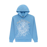 Sp5der Worldwide OG Web Hoodie Dusty Blue Hoodie