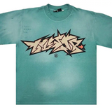 Hellstar Crack Print T-Shirt "Green"