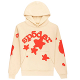 Sp5der Worldwide Beluga Hoodie Cream