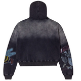Vale Forever Blasted Zip Up Hoodie Black