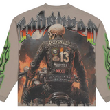 Godspeed Biker Nation T-Shirt "Stone Grey"