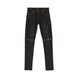 Purple Brand Black Over Spray Skinny Jeans
