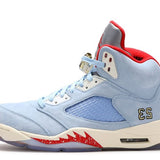 [PREOWNED] Air Jordan 5 x Trophy Room "Ice Blue"