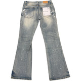 Purple Brand White Paint Splatter Light Indigo Jeans