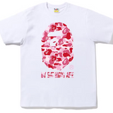Bape ABC Full Pink Camo By Bathing Ape Tee White