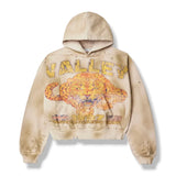 Vale Forever Cheetah Pullover Hoodie Tan