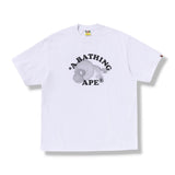 Bape Baby Milo College Relaxed White Tee