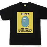 Bape Water Print Tee Black