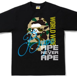 Bape Over Print Black Tee