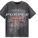 Purple Brand Textured Inside Out Tee Black