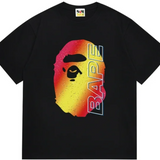 Bape Ape Head Electro Neon Tee Black