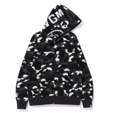 Bape City Camo Shark Full Zip Hoodie (SS23) Black