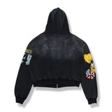Vale Forever Army Zip Up Hoodie Black