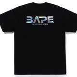 Bape Big Ape Head Moon Photo Tee Black