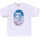 Bape Sakura Photo Ape Head White Tee (SS23)