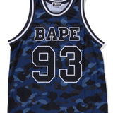 Bape Blue Camo Basketball Jersey