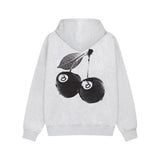 Stussy Cherries Hoodie Ash Heather