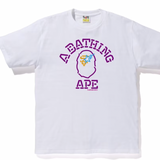 Bape Neon Sign College Tee White