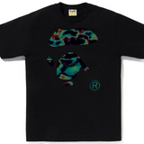 Bape Thermography Ape Face Tee Black