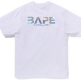 Bape Big Ape Head Moon Photo Tee White