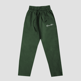 Script Lounge Straight Sweatpants Forest Green