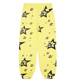 Sp5der Worldwide 5TAR AOP Sweatpants Yellow