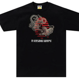 Bape Tiger and Dragon Ape Head Tee Black