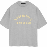 FOG Essentials SS24 Heavy Jersey Crewneck Tee Light Heather Grey